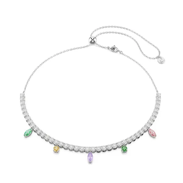 Swarovski Κολιέ Μείξη κοπών, Πολύχρωμο, Επιμετάλλωση ροδίου 5737422