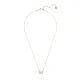 Swarovski Κολιέ Dazzling Swan Κύκνος, Ροζ, σε ροζ χρυσαφί τόνο 5469989