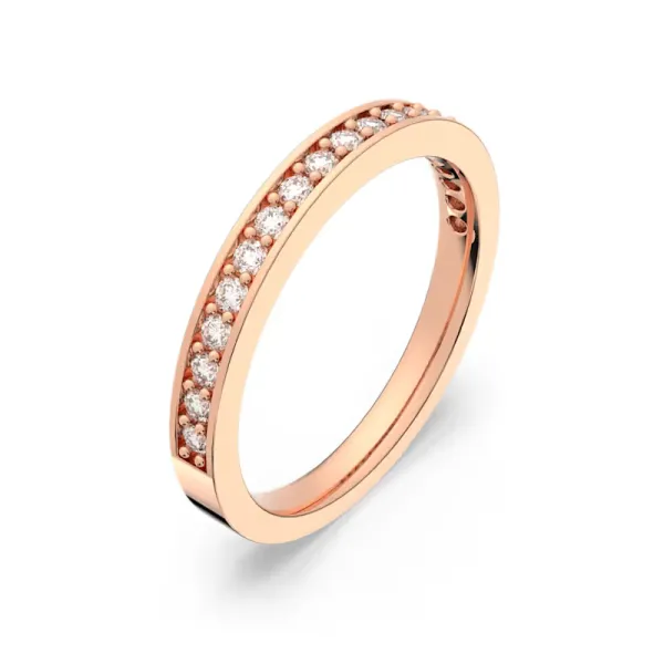 Swarovski Δαχτυλίδι Matrix Λευκό, ροζ επιχρυσωμένο 5032898