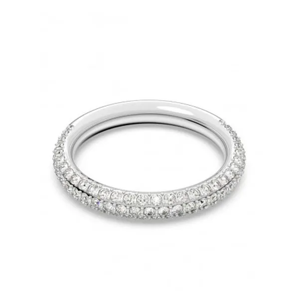 Πέτρινο δαχτυλίδι Swarovski Λευκό, ρόδιο 5383948