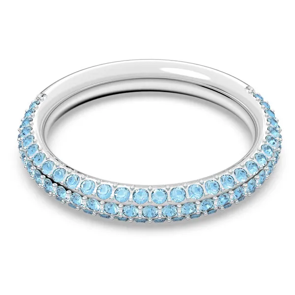 Swarovski δαχτυλίδι Stone Μπλε, Επιμετάλλωση ροδίου 5642905