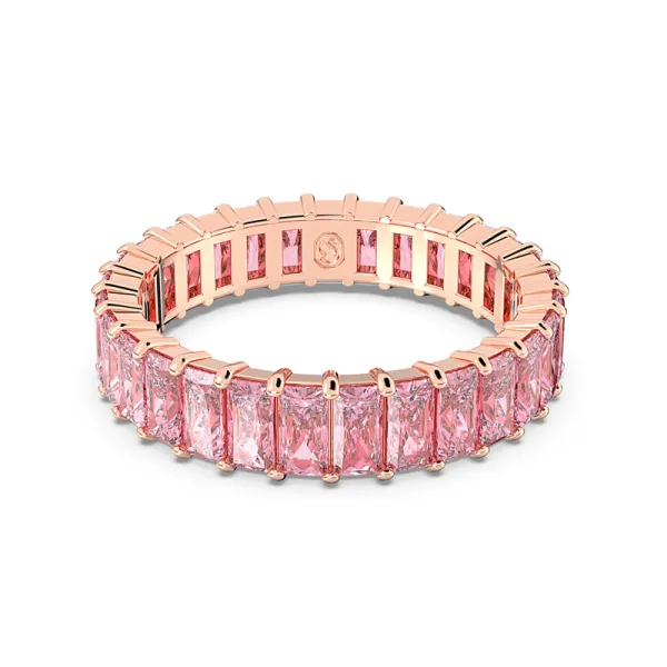 SWAROVSKI Δαχτυλίδι Matrix Ροζ, επιχρυσωμένο σε ροζ χρυσό 5648289
