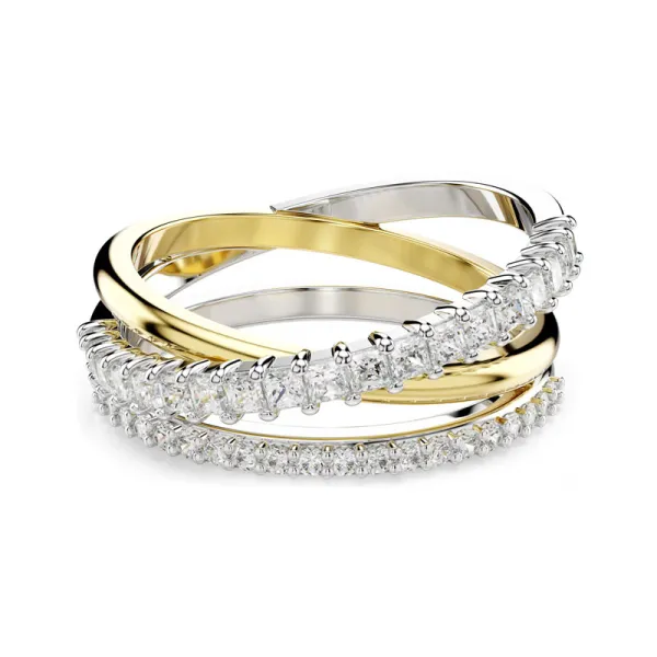 Swarovski Δαχτυλίδι Hyperbola Λευκό, Φινίρισμα από διάφορα μέταλλα 5689729