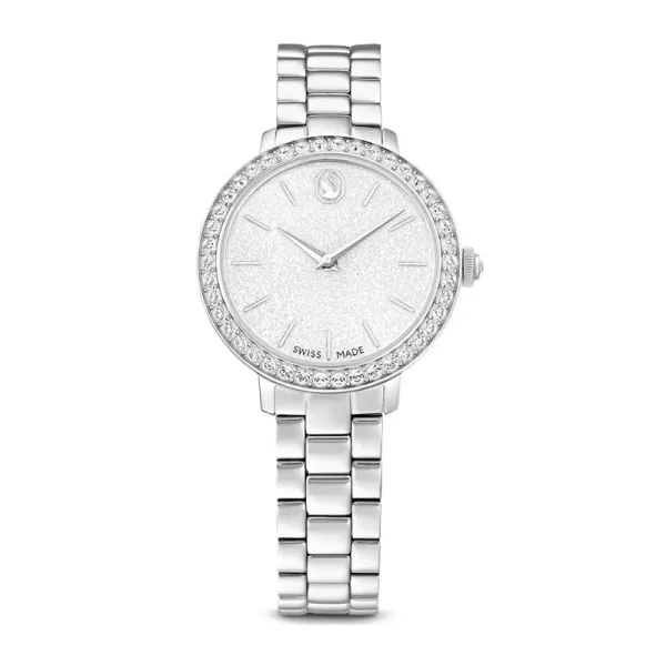 Swarovski Ρολόι Eλβετικής κατασκευής, Μεταλλικό μπρασελέ, Ασημί τόνος, Ανοξείδωτο ατσάλι 5706182