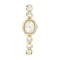Swarovksi Ρολόι Imber oval Swiss Made, Μεταλλικό μπρασελέ, Χρυσαφί τόνος, Φινίρισμα σε χρυσό τόνο 5754812